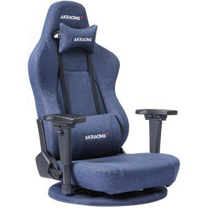 AKRACING �Q�[�~���O ���֎q �ɍ�(���傭��) �f�j�� GYOKUZA DENIM ���Y�f�j���f�ލ̗p 180�x���N���C�j���O �ݑ� �����[�g 5�N�ۏ�