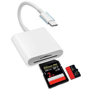 SD �J�[�h���[�_�[�yiPhone 18 Pro �V���[�Y�Ή��ztype-c 2in1 �J�[�h���[�_�[ USB 3.0 OTG�@�\ �o���� �����]��