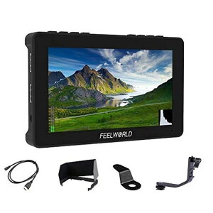 FeelworldF5ProV46�C���`3DLUT�^�b�`�X�N���[��DSLR�J����4K�t�B�[���h���j�^�[HDMI/Type-C����IPS���^�t��HD1920x1080�O�t�����C�����X�摜���M�@LED���C�g�ϊ��{�b�N�X���\