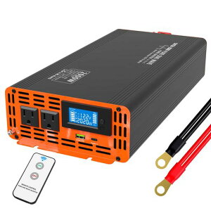 DATOUBOSS�C���o�[�^�[�����g12V2000W�������g�C���o�[�^�[DC12V��AC100V�ɕϊ�3���o�̓\�P�b�gx2�AUSB�\�P�b�gx1�AType-Cx1�J�[�C���o�[�^�[�ő�4000WLCD�t���f�B�X�v���C�����R���t��