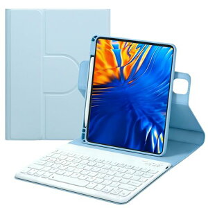 iPadAir11�C���`M4/M3/M2�p�̃L�[�{�[�h�P�[�XiPadair��5����/��4����p��Bluetooth�L�[�{�[�h�t���J�o�[�c�u/���u�����E���}�O�l�b�g�ϏՌ��ۂ��L�[���󂭂ڂݓ��͂��₷�����w���u���[+��