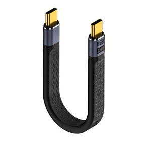 YFFSFDC USB4.0 Type CtoC �P�[�u�� 40Gbps�����f�[�^�]��&PD�Ή�240W/5A�}���[�d& 8K@60Hz�f���o�� ��13.5cm �Z�� USB�P�[�u�� Mac Book Pro�ANintendo Switch�ANexus