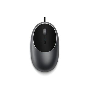 Satechi �A���~�j�E�� C1 �L�� USB C �}�E�X�A���w���R���s���[�^�[�}�E�X MacBook Air/Pro/Neo�AiPad Air/Pro�AiPad Mini�AMac Mini�AiMac�p - �X�y�[�X�O���C