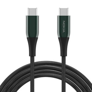 �m�L�A(Nokia)USB-C&USB-C�P�[�u��PD60W�}���[�d�����f�[�^�]��Galaxy/Xperia/LG/AQUOS/MacBook�Ȃǂ�USB-C�[���Ή�2m