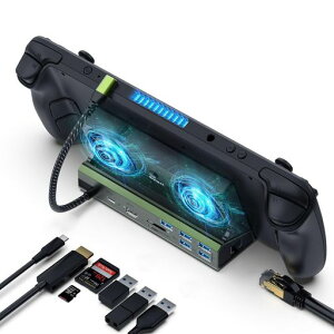 Steamdeck/SWITCH/ROGALLY/LegionGo�pTV�h�b�N10in1�y4K@60Hz/��p�t�@��x2�EHDMI2.0�ESD/TF�J�[�h�ELAN�|�[�g�EUSB3.0x3USB�EType-C100W