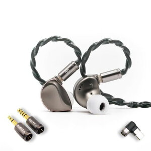 BQEYZ Winter2 �C���C���[���j�^�[ �L���C���z�� DD+BC HiFi �Q�[�~���O�C���z�� ���E���P�[�u�� �L���w�b�h�t�H�� �I�[�f�B�I�t�@������ (�u���E��, 3.5mm+4.4mm+Type-C)