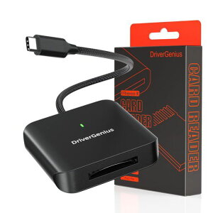 DriverGenius ProCapture CFB | USB-C�ڑ� CFexpress Type-B �J�[�h���[�_�[ ? USB 3.2 Gen2 10Gbps �����]�� �v������ DSLR�E�r�f�I�J�����Ή� (�A���~��, HB093)
