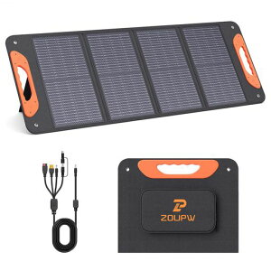 ZOUPW 60W Mini �\�[���[�p�l�� N�^16BB 25%������ Type-C���ڏ[�d���� �e��|�[�^�u���d���ɑΉ�