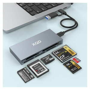 CFexpress Type b�J�[�h���[�_�[,xqd�J�[�h���[�_�[, 6 in 1 USB C/USB A �^�C�vb CFexpress/XQD/SD�J�[�h���[�_�[ USB3.2 Gen2 10Gbps�����]���E����`�� �A���~������̐��^
