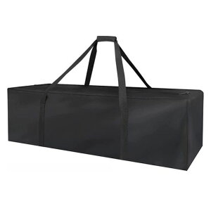 Iptiendaトートバッグ大容量ボストンバッグ大型収納600Dオックスフォードスポーツバッグ旅行出張キャリーバッグ防水ビッグバッグアウトドア引っ越しキャンプペット用品収納袋-ブラック