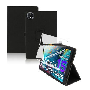 ForDOOGEETabA9/A9Pro�P�[�X�t�B�����Z�b�gDOOGEETab10.1�C���`�p�ی�P�[�X�K���X�t�B�����y�ʊp�x�����㎿PU���S���ʃJ�o�[�ϏՌ��y�u���b�N�z+�ی�t�B����1��