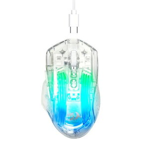 Redragon�Q�[�~���O�}�E�X�X�P���g���L��84g�y�ʐÉ��X�C�b�`24000DPI�����x�Z���T�[8�{�^���v���O���}�u��RGB�o�b�N���C�gWindows/Mac�Ή�(�����z���C�g)