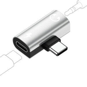 2in1 �^�C�vC �C���z�� �ϊ� �A�_�v�^ iPhone �C���z�� �ϊ��A�_�v�^ 3.5mm �ϊ� �^�C�vc type-c to 3.5mm �[�d���Ȃ���C���z�� PD60W�}���[�d �����ʘb�E���y�Ή� iPhone17/16/15/iPad