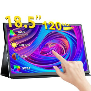 EVICIV ���o�C�����j�^�[ 18.5�C���` 120Hz �^�b�`�p�l�� 10�_�}���`�^�b�` �ی�J�o�[�t�� ���o�C���f�B�X�v���C FHD 1920x1080 100% sRGB �L�F�� ���^ �|�[�^�u�����j�^�[ ���� IPS �t���p�l�� �����c