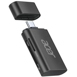 AcerUSB-CSD�J�[�h���[�_�[SD4.02-in-1SD/SDXC/SDHC/MicroSD(TF)/MicroSDXC/MicroSDHC�pUHS-II�Ή�iPhone15/16�AiPadPro/Air�AMacBook
