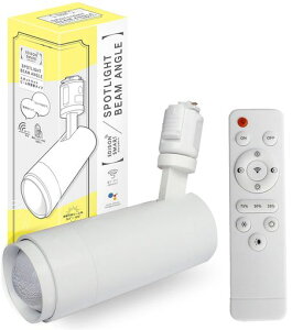 エジソンスマートAlexa対応のスマートスポットライト専用リモコン付き(ダクトレール用/ホワイト)Alexa対応スマートライトスマート照明RST-SL02WH_RCWH