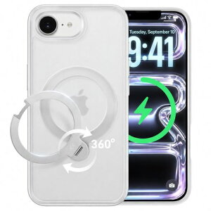 CASEKOO iPhone 17e/16e �p �P�[�X�y2026�ō�����&��_360�x��]�z�ČRMIL�K�i �ϏՌ� MagSafe�Ή� ���ϋv���y���c�����E�p�x���R�����z�}���[�d�Ή� �w��h�~/�}�b�g�d�グ/���ϖh�~/������ �������c