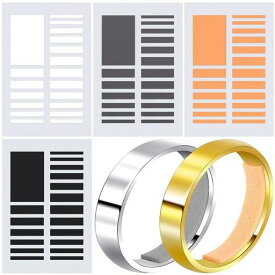 指輪サイズ調整リングテープリングストッパー4個入りングテープリングストリングアジャスターテープリングゆるいアジャスターグッズ滑り止めリングサイズ調整用リングテープルーズ…