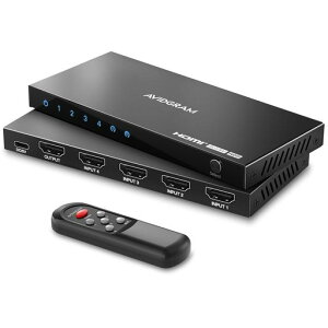 HDMI 2.1 �Z���N�^�[ 8K 60Hz, AVIDGRAM HDMI�ؑ֊� 4�C��1 IR�����R���t�� 4�|�[�g 4K 120Hz ���� �n�u�Ή� 8K@60Hz 48Gbps Xbox Series X PS4 Pro PS5 UHD