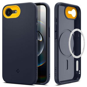 Spigen �y�n��19�N�̋Z�p�́z iPhone 17e / 16e �P�[�X MagSafe �}�O�l�b�g���� �X�g���b�v�z�[�� �ČRMIL�K�i �i�m�|�b�v�E�}�O�t�B�b�g ACS09154 (�u���[�x���[�E�l�C�r�[)