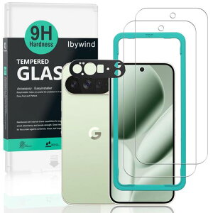 Ibywind �Ή� Google Pixel 10 Pro XL 5G �K���X�t�B���� 2 ���ی�t�B���� �K�C�h�g�t�� �����Y�J�o�[(1��)���菝�h�~�ϏՌ��d�x 9H�����K���X�t�B�����y���炩�Ȏ�G��z�y�C�A�[���z�y�w��F�؁c