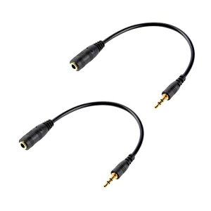 2.5mm�I�Xto3.5mm���X�ϊ��A�_�v�^(2��)SLEIJAOOE3��TRS�����b�L3.5mm�~�j�v���O�ϊ��P�[�u��(2��)