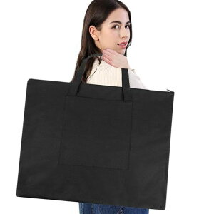 画材バッグ絵の具バッグa2スケッチバッグ手提げ画板袋大容量厚手防水キャンバスバッグ美術バッグ折りたたみ可能携帯に便利キャリングケース大人子供男女兼用ブラック
