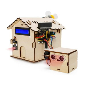 KEYESTUDIO�X�}�[�g�n�E�X�L�b�gMicro:bitV2�p(�ʔ�)�A���S�Ҍ���DIYMicrobit�z�[���I�[�g���[�V��������pSTEM�L�b�g