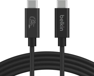 Belkin USB-C�P�[�u�� USB4 240W 20Gbps�����f�[�^�]�� 4K/60Hz�Ή� HDR�Ή� iPhone15/MacBook��iMac�AWindows/iPadPro�Ή� USB-IF�F�� 1.2m �u���b�N
