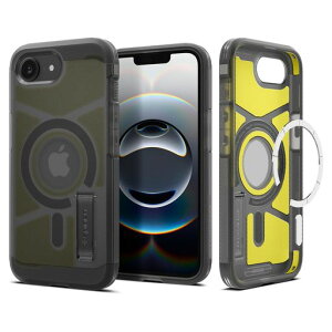 Spigen�y�n��19�N�̋Z�p�́ziPhone17e/16e�P�[�XMagSafe�}�O�l�b�g���ڃX�^���h���}�b�g�ϏՌ��ČRMIL�K�i�^�t�E�A�[�}�[(AI)�E�}�O�t�B�b�gACS09138(�t���X�g�E�u���b�N)