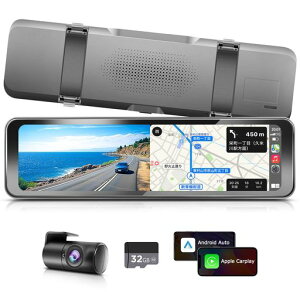 PORMIDOAUTO�h���C�u���R�[�_�[ �~���[�^�y2026�ŐV���@�\�h�����R:CarPlay��AndroidAuto�Ή��z���3��!�i�r�E���y�E����L�^�y���A��p|����t�H���[���� 1080P�^��z11�C���` �f�W�^���C���i�[�~�c