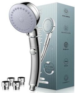 Benlera �V�����[�w�b�h �}�C�N���i�m�o�u�� [3D�v���~�A���E�p�x����] �ߐ��V�����[�w�b�h �茳�~�� 3�i�K���[�h �E���g���t�@�C���o�u�� shower head �ь��P�A ���� ���� ���� ����ɔ��ɗD���c