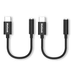 MaGeekR(2����)USBType-C����3.5mm�w�b�h�z���I�[�f�B�I�A�_�v�^USB-C����C���z��AUX�A�_�v�^[�t���f�W�^���n�C���]96kHz/24bit]iPadPro/GooglePixel/Pixel