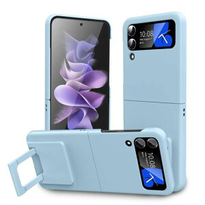 CMYFPOFL�Ή�GalaxyZFlip4�p�̃P�[�X�����O�ϏՌ��y�ʔ��^�J�o�[�n�[�h�X�^���h�@�\�����Y�ی�Ռ��z�����E�ȒPPC�f��SC-54C/SCG17�Ή��g�уP�[�X(���C�g�u���[)10-ZFlip