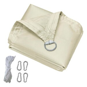 YEZOND �T���V�F�[�h�h�� 1.5M*3M �I�t�z���C�g �������V�F�[�h �J�悯 �Ռ��l�b�g ���O �� �x�����_ �ډB�� �l���ɂ�D�^���^���o�b�N�����t�� 400D�|���G�X�e�� �^�[�v �ȒP�ݒu