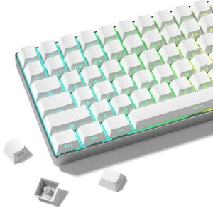 �L�[�L���b�v 123�L�[ Womier �_�u���V���b�g PBT ������ �L�[�L���b�v �T�C�h���� Cherry �v���t�@�C�� US�z�� ���J�j�J���L�[�{�[�h�p�p�\�R���p�L�[�{�[�h (�z���C�g)
