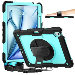 Timecity iPad Air 13�C���` (M4/M3/M2) ��p�P�[�X �ϏՌ� 2026/2025/2024���f�� �n���h�O���b�v/�V�����_�[�X�g���b�v�t�� ���u��/�c�u�� 360�x��]�X�^���h �y�����[ �H�� ���� ��ʃt�B���� �h�o ���c