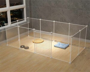 ペットフェンスペットサークル犬サークルケージDIY12枚接続式工具不要折りたたみ犬用広げるレイアウト自由105x45cm(高さ45cm12枚)ドア付き置くだけ柵自立ケージ小型犬ジョイント式パネル仕…