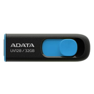 �y�G�C�f�[�^�z USB������ UV128 �u���b�N/�u���[ 32GB USB 3.2 Gen 1 ���� �ő�Ǎ����x100MB/�b AUV128-32G-RBE-I
