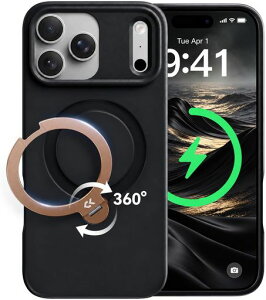 CASEKOO iPhone 18Pro/17 Pro �p �P�[�X �y2026�ō�����&��_360�x��]�z MagSafe�Ή� �ČRMIL�K�i 360°�S�����ϏՌ� ���c���� �ϏՌ� MagSafe�Ή� �}�b�g�d�グ ���ϖh�~ ���C�����X�[�d�Ή�
