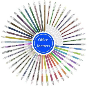 オフィスメーカ(OM)カラーペン水彩ペンシンプル簡約の設計透明プラスチック製の収納ケース大人の塗り絵用文具お絵描き事務学習彩色用48色セット