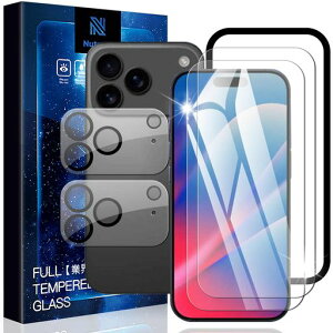 Nutmeg�Ή�iPhone17ProMax�p�̃K���X�t�B����(2��)+iPhone17ProMax�p�̃J�����t�B����(2��)�y���Ɏq�f�ސ��K�C�h�g�t���z�A�C�t�H��17ProMax�p�̕ی�t�B�����d�x9H�����K���X