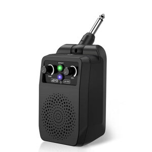 JOYO 5W�G���L�M�^�[ �A���v ���^�~�j�M�^�[�A���v Bluetooth �[�d�� 6.35mm�v���O ���K�p 4��G�t�F�N�g���� �N���[��/�f�B�X�g�[�V����/�I�[�o�[�h���C�u/���o�[�u (JA-05G)