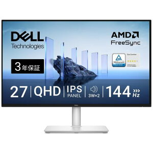Dell S2725DSM 27�C���` ���j�^�[(���P�_3�N�ۏ�/QHD/IPS,�����/DP1.4 x1,HDMIx1/sRGB 99%/�c����],��������/1ms,144Hz/AMD FreeSync/�����X�s�[�J�[)