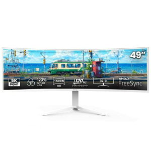 �y49�C���` �Q�[�~���O���j�^�[�zSuevery 5K (5120x1440) 120Hz �E���g�����C�h 1500R�Ȗ� PC���j�^�[ VA�p�l�� �f�B�X�v���C �d���p HDMI2.0 & DP1.4 FreeSync�T�|�[�g �t���b�J�[�t���[