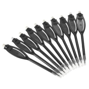 PATIKILゴルフ得点鉛筆消しゴム付き長方形クリッププラスチック2Hマーカーペンスポーツゲーム会議用ブラック