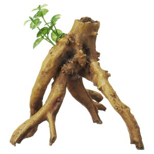 GEXジェックス癒し水景水草付き流木ブランチ水槽用オーナメントリアルな見た目の人工流木