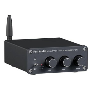 FosiAudioBT20ABluetooth5.0�p���[�A���v2.0CH�X�e���I�I�[�f�B�I�A���v100W*2TPA3116���V�[�o�[2�`�����l���~�jHi-Fi�N���XD�ቹ�ƍ����g����ƒ�X�s�[�J�[�p(�d���t��)