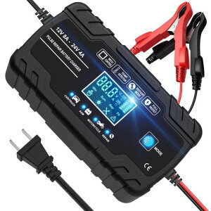 Seimituseizou12V��24V�p���~�o�b�e���[�[�d��p���X�[�d��o�b�e���[�`���[�W���[�g���N���[�d�탁���e�i���X�[�d�C���[�d�T���t�F�[�V��������1.5A/4A/8A�[�d�d��LCD�\����/�o�C�N/�g���b�N�c