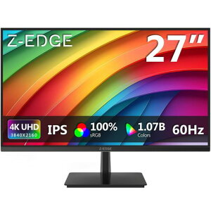 Z Z-Edge(�[���G�b�W) 4K���j�^�[ 27�^ �Q�[�~���O���j�^�[ UHD(3840x2160) IPS 60Hz HDR10 AMD FreeSync�Ή� HDMI/DP 300cd/m2 �����/�����^ �o�^�ō���2�N�ۏ� U27P4K